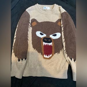 Boys Brown Bear sweater size 6 H&M